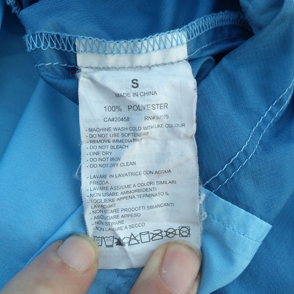Ladies Blue Saucony Windbreaker Jacket, Size Small, Lightweight, Back Ve… - Picture 12 of 14